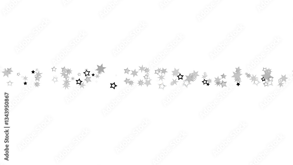 Abstract background with silver stars scattered on black Abstract background with silver stars scattered on black