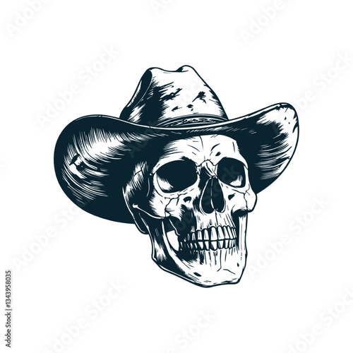 pirate skull with a sword