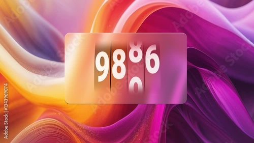 Social Media Step Counter Up to 10,000 with a Glassmorphism Style, 10K followers concept.