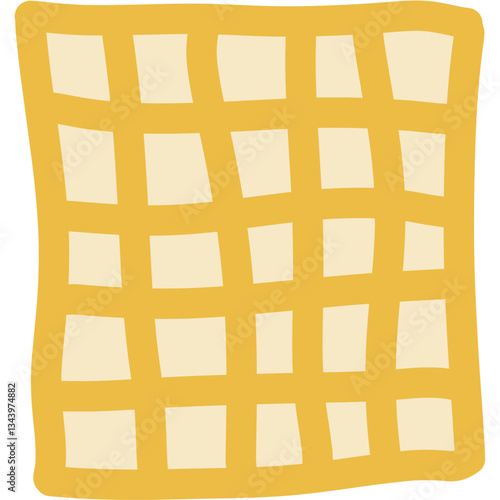 yellow and white plaid