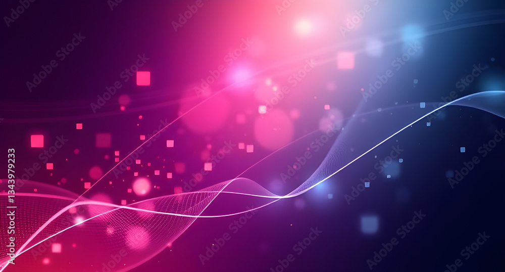 Obraz premium abstract technology particles lines mesh background