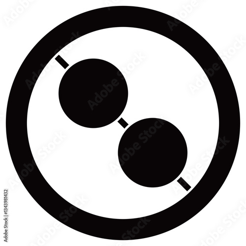 家紋です。丸に二つ串団子といいます。