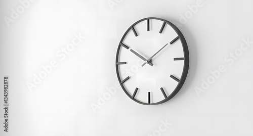 Wallpaper Mural clock on a white wall Torontodigital.ca