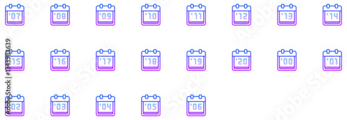 Set of Years icons