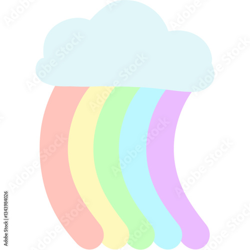 cloud with rainbow