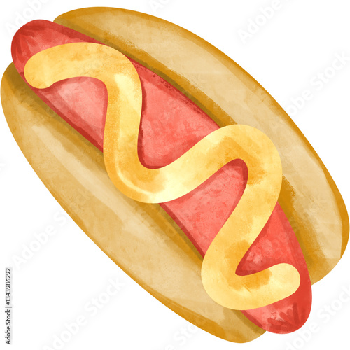 hot dog with ketchup