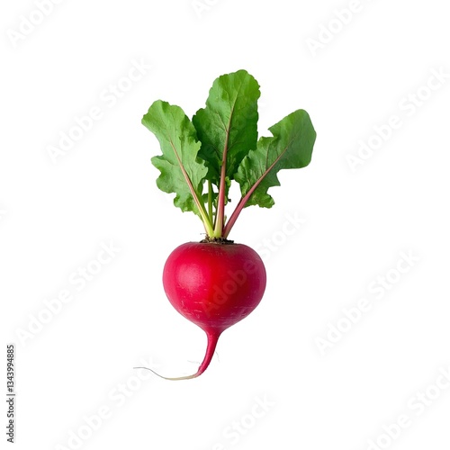radish isolated on white background