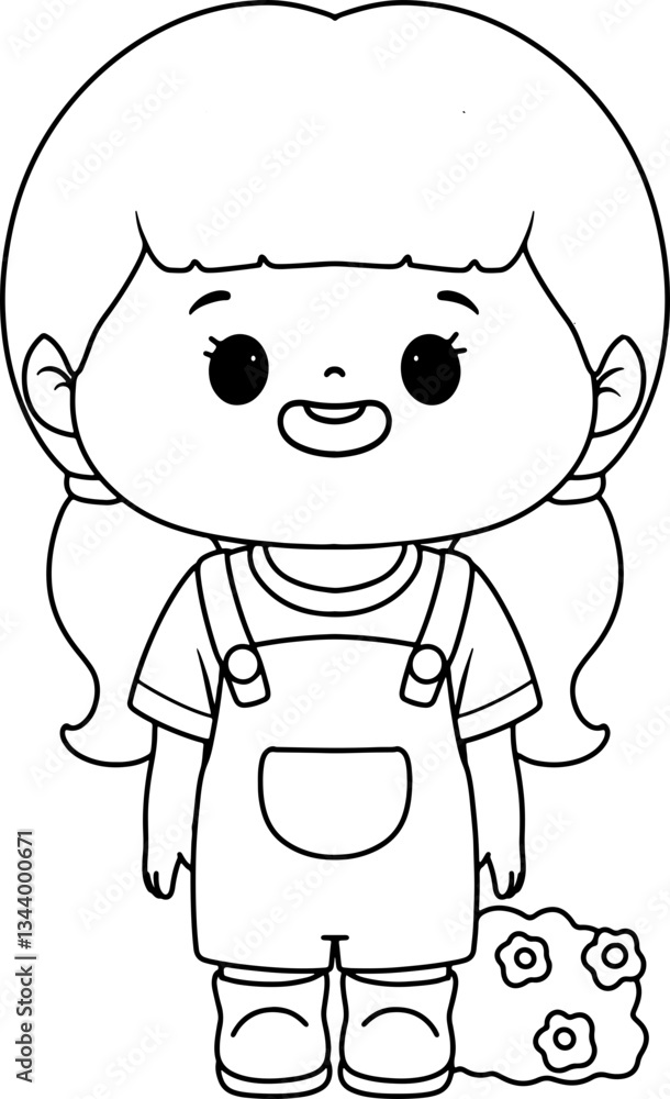 Obraz premium gardener occupation character