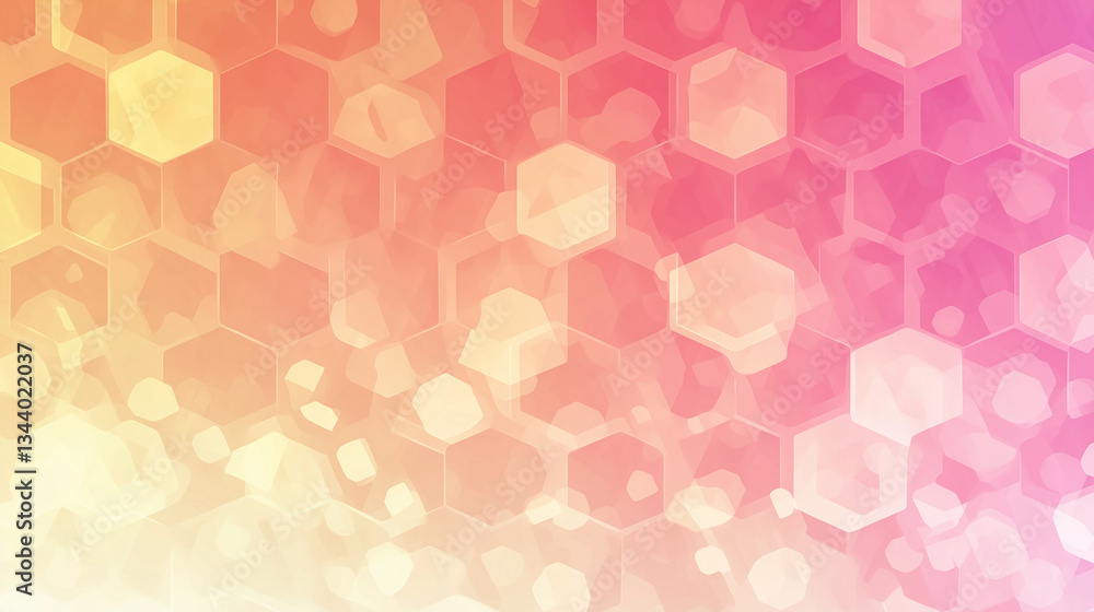 Geometric Hexagonal Pattern with Gradient Lighting, Clean Modern Design Geometric Hexagonal Pattern with Gradient Lighting, Clean Modern Design