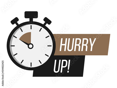 Limited offer. Sale countdown badge. Limited time only discount promotion. Vector illustration