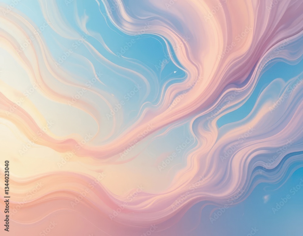 Obraz premium Swirling cloud patterns create ethereal skies nature abstract artwork tranquil environment aerial view serenity