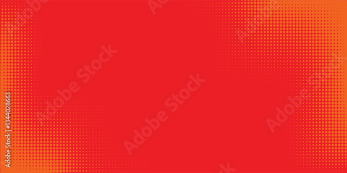 Dots halftone orange color pattern gradient texture with technology digital background. Dots pop art comics with summer background eps 10
