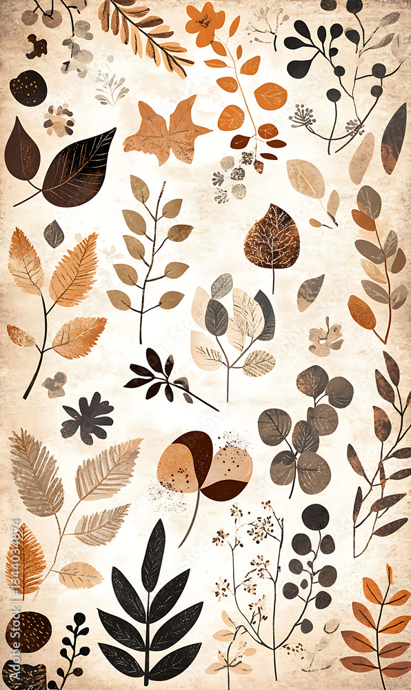 Fototapeta premium wallpaper or carpet, pastel pattern illustrator