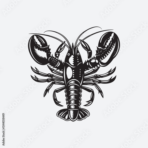 Lobster silhouette vector art file