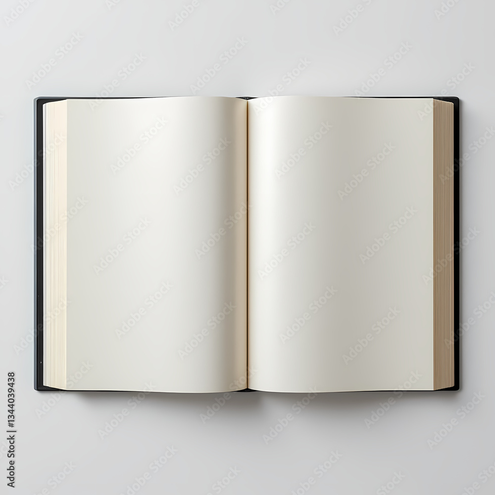 Open Book with Blank Pages Open Book with Blank Pages
