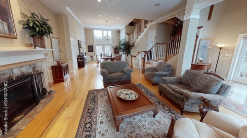 Open floors enhance spaciousness.