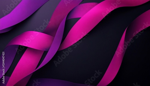 Wallpaper Mural Abstract design with flowing ribbons Torontodigital.ca