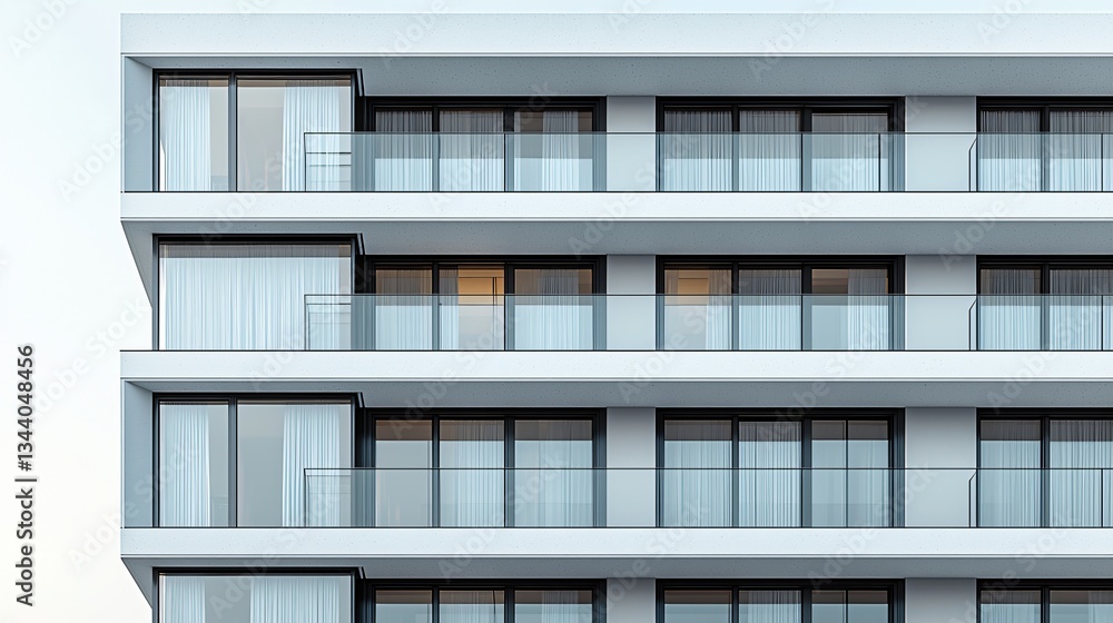Modern Apartment Building Facade (2) Modern Apartment Building Facade (2)
