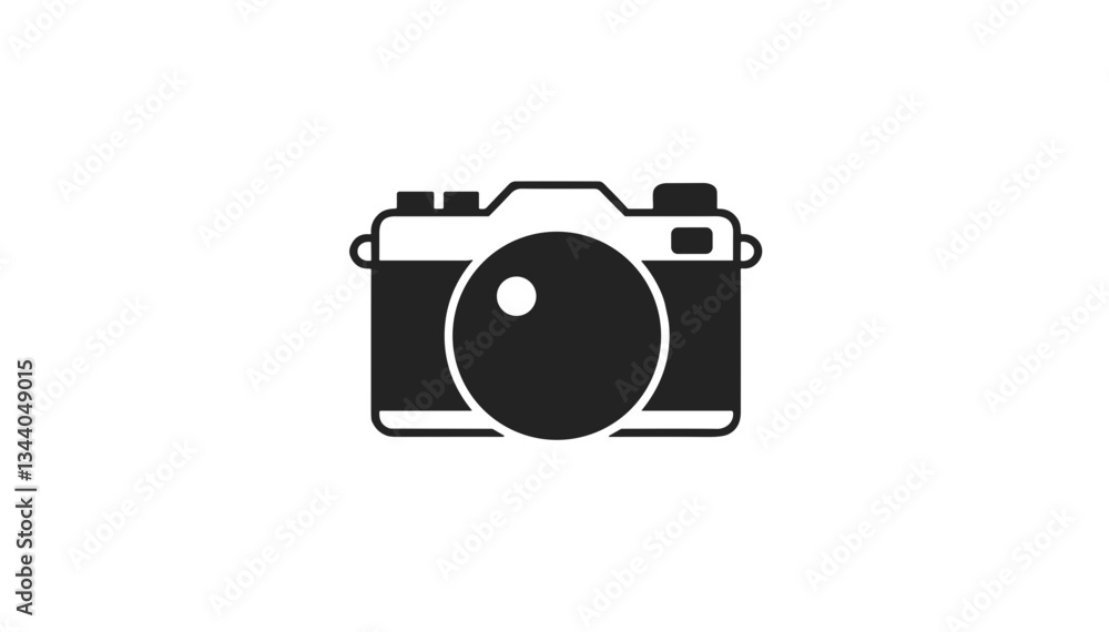 Black camera icon on trasparent background Black camera icon on trasparent background