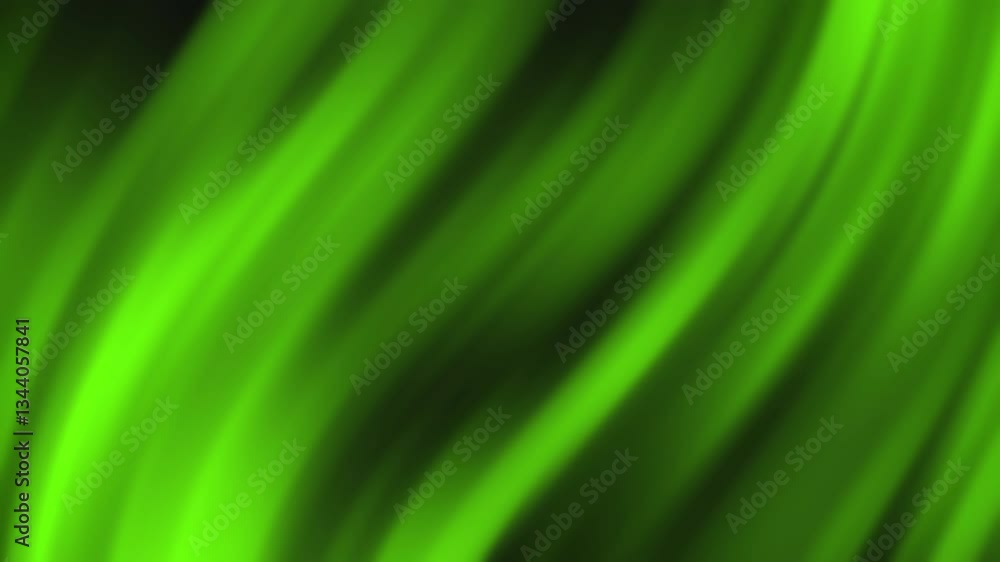 Vibrant Green Abstract Background with Soft Flowing Lines and Dark Accents Vibrant Green Abstract Background with Soft Flowing Lines and Dark Accents