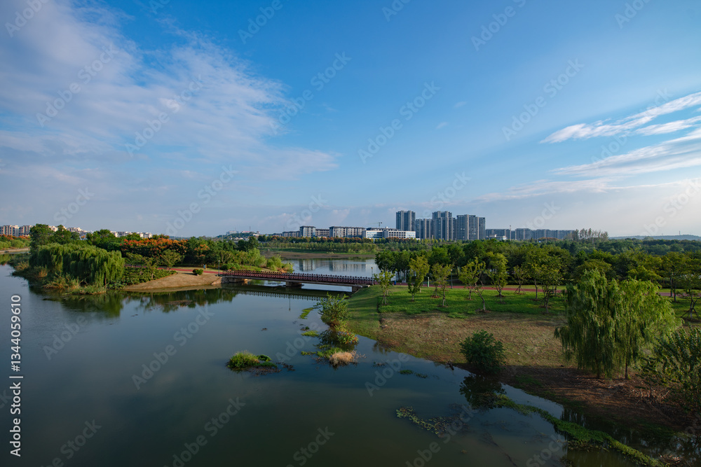Modern buildings and rural skyscrapers and tourist attractions in China Modern buildings and rural skyscrapers and tourist attractions in China