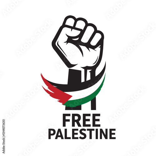 Support the Free Palestine movement with this powerful raised fist design. Ideal for activism, human rights campaigns, and political art. Get it today!