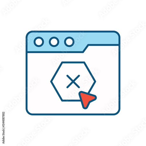 Ad Blocker vector icon