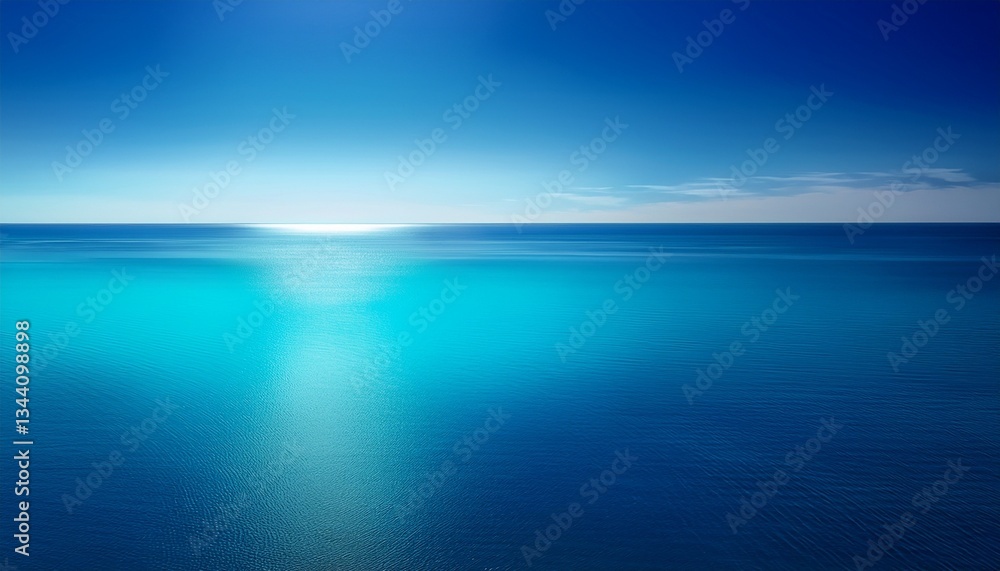 Fototapeta premium blue sea and blue sky