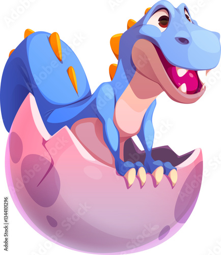 Dinosaur Hatching from Egg