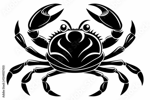 Wallpaper Mural crab line art silhouette vector illustration Torontodigital.ca