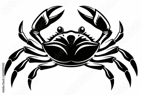 Wallpaper Mural crab line art silhouette vector illustration Torontodigital.ca