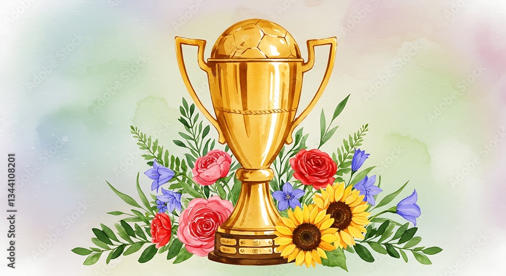 Golden Glory's Bloom AI Generated Golden Glory's Bloom AI Generated