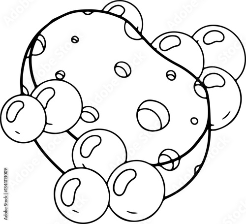 sponge hand drawn
