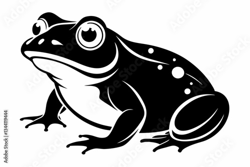 toad line art silhouette vector illustration