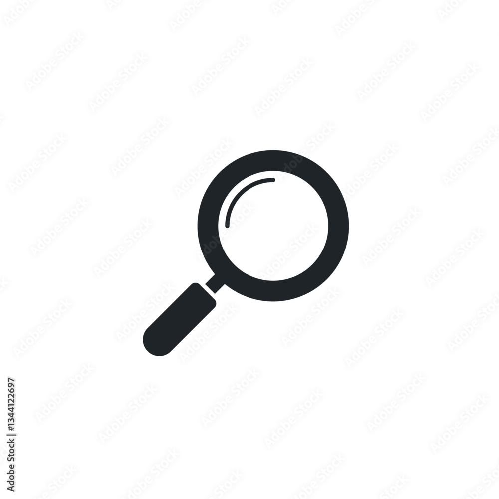 Magnifying Glass icon symbol vector illustration isolated on white background Magnifying Glass icon symbol vector illustration isolated on white background