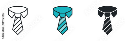 Tie icon symbol vector illustration isolated on white background