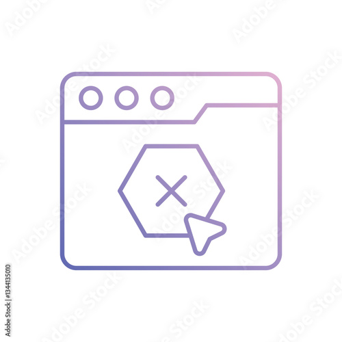 Ad Blocker vector icon