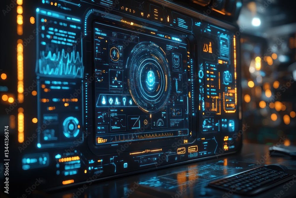 Digital Health Interface for Medical Professionals in a Futuristic Setting with Stethoscope and Tablet Technology Digital Health Interface for Medical Professionals in a Futuristic Setting with Stethoscope and Tablet Technology