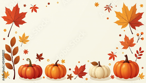 autumn elements cozy cutely designed vector flat illustration perfect scrapbooking fall