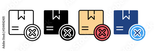 Rejected  Icon Set Multiple Style Collection