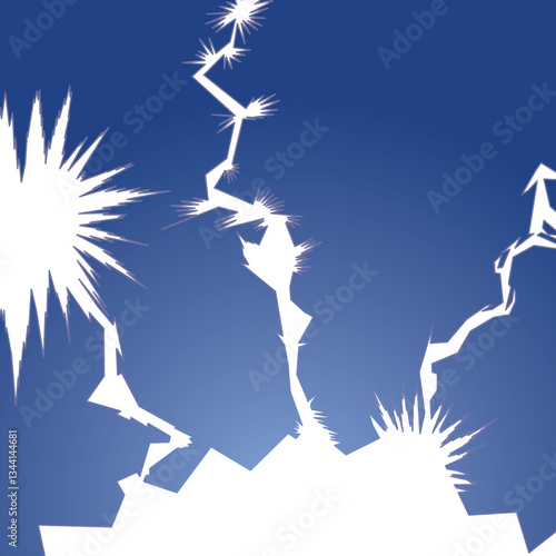 Dramatic webtoon background featuring a high-energy shock impact with jagged cracks and explosive bursts. Ideal for comic panels, manga, action scenes, and intense reaction moments