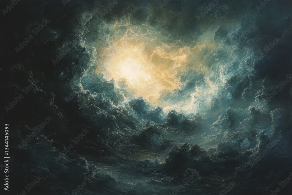 Majestic Storm Clouds and Sunlight Majestic Storm Clouds and Sunlight
