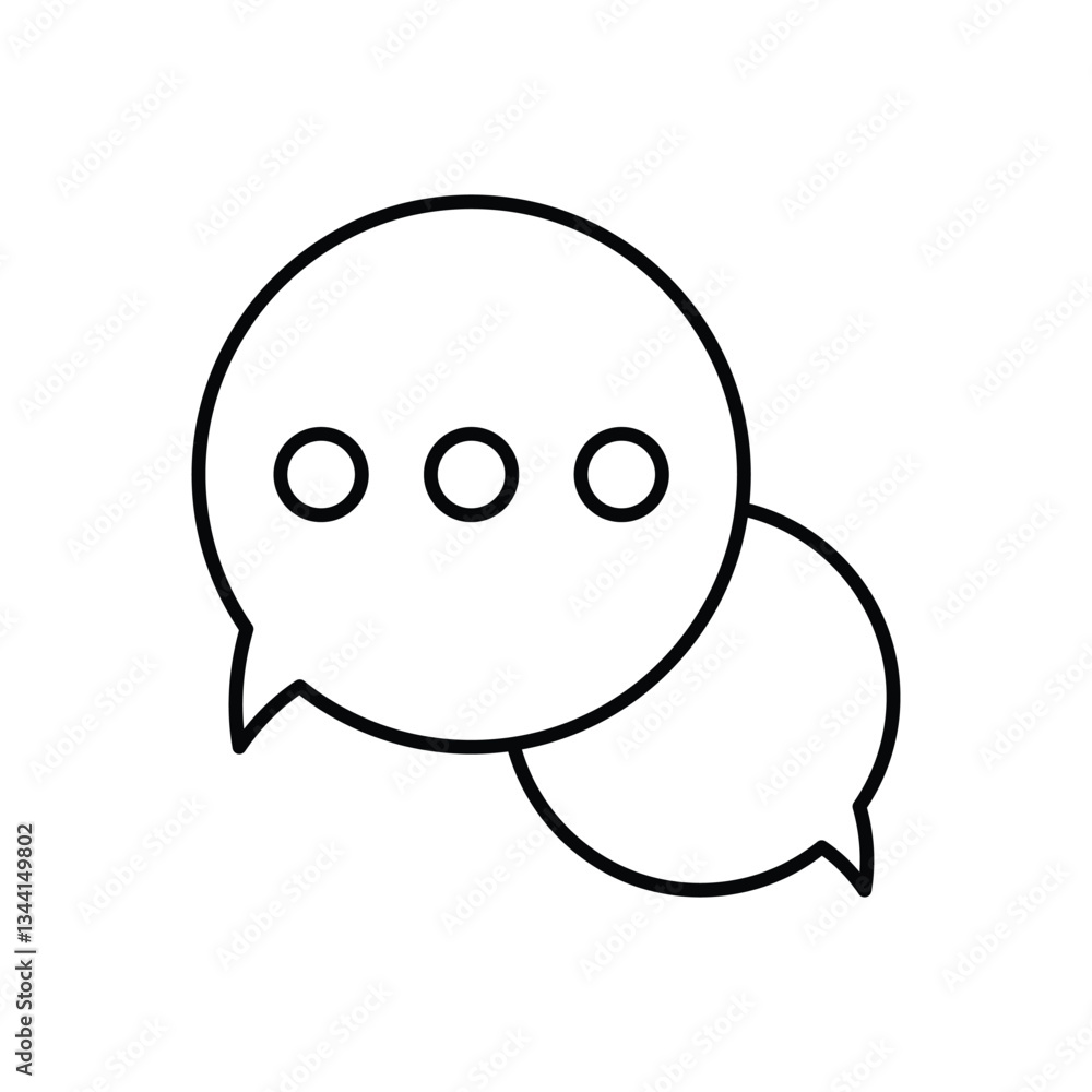 Conversation vector icon 