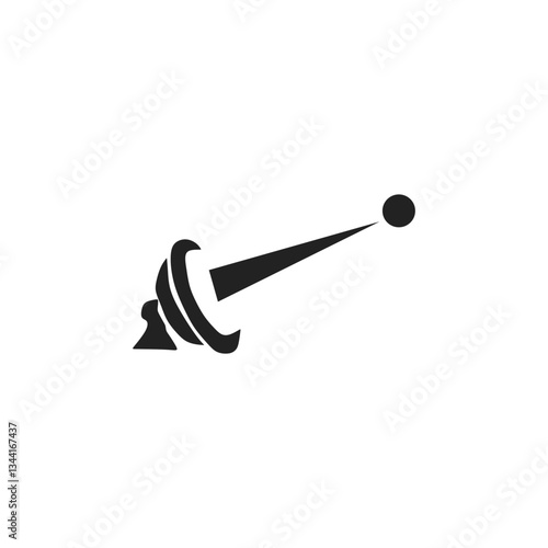 Satellite TV and radio broadcasting. Radio signals spread waves in space. linear technology background. VECTOR