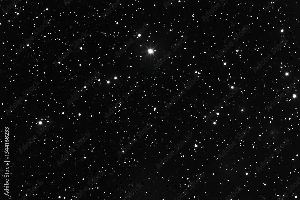 Fototapeta premium Night Sky Starry Background Cosmic Space, Celestial Starscape, Dark Universe