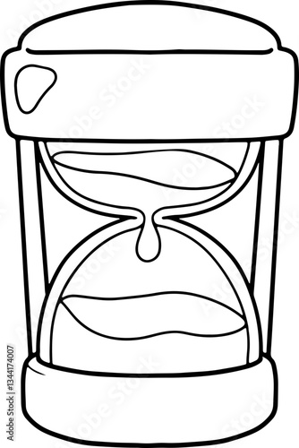 hourglass hand drawn