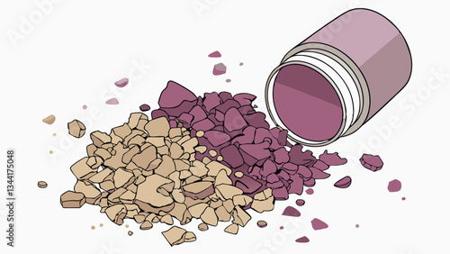 heap of crushed eyeshadows