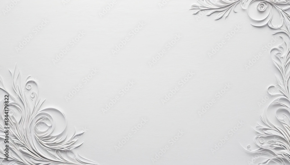 Floral Embellishments: Intricate, ornamental floral designs artfully adorn a blank space, suggesting elegance, design, and artistic expression. Floral Embellishments: Intricate, ornamental floral designs artfully adorn a blank space, suggesting elegance, design, and artistic expression.