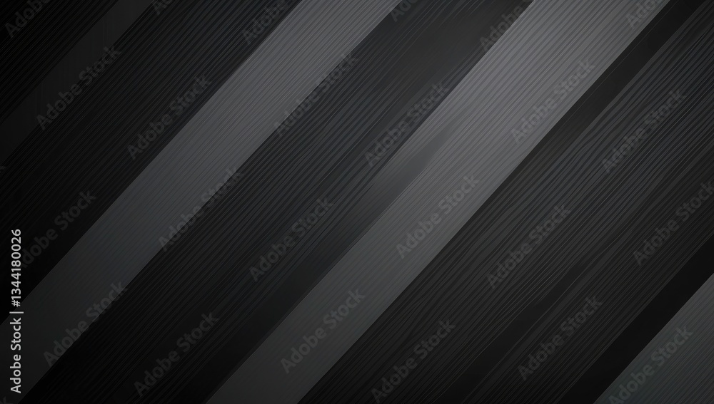 Obraz premium Abstract diagonal stripes of dark gray and black shades.