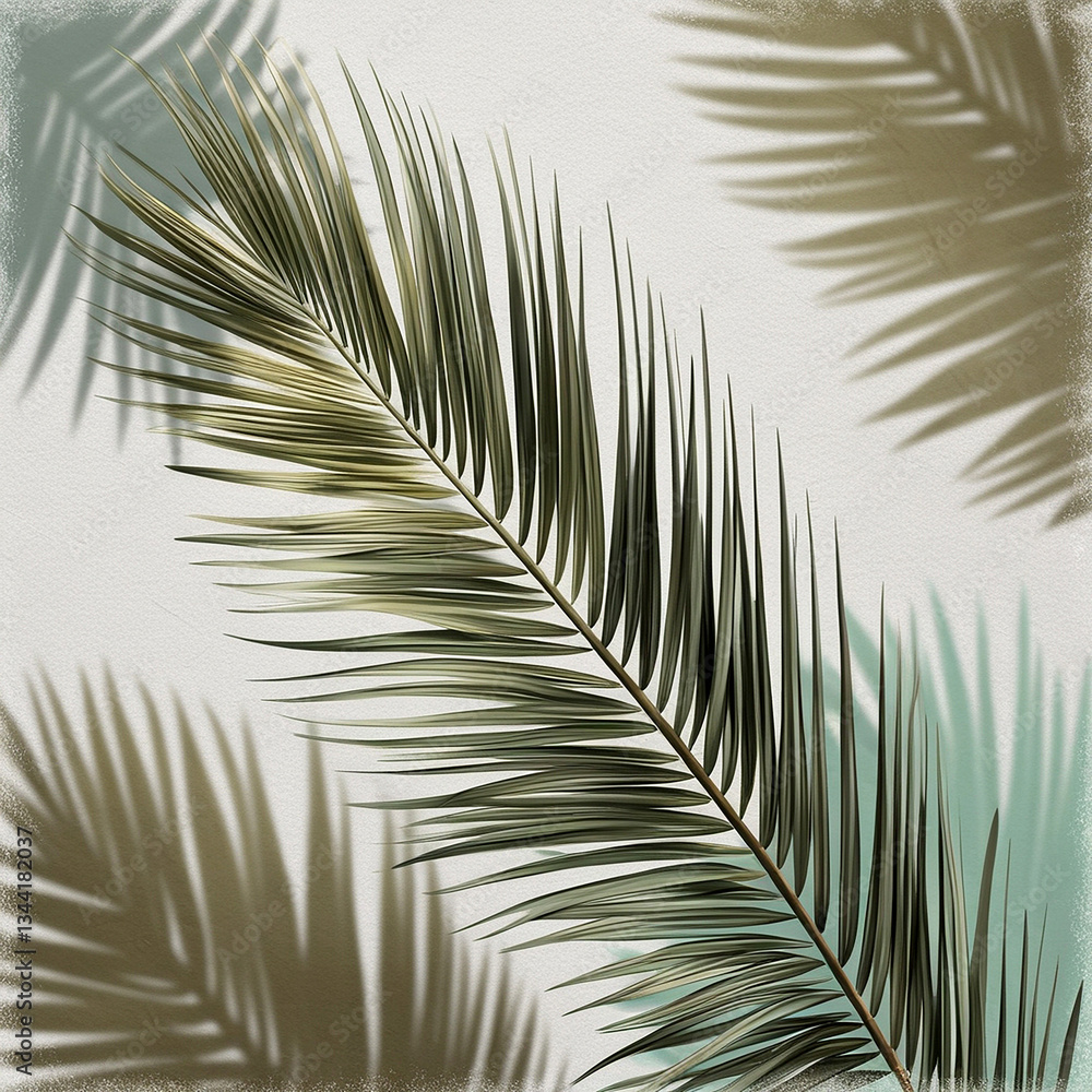 Obraz premium palm leaf background